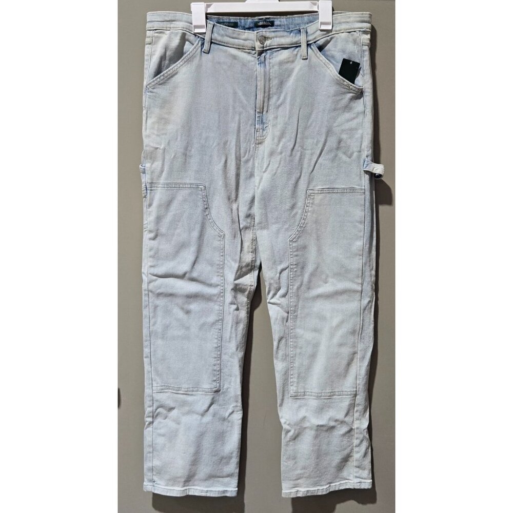 Wild Fable Super High Rise Straight Leg Light Wash Carpenter Jeans -- Size 18 - Picture 2 of 8